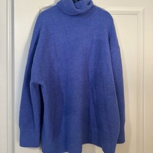 Zara Turtleneck Indigo Sweater